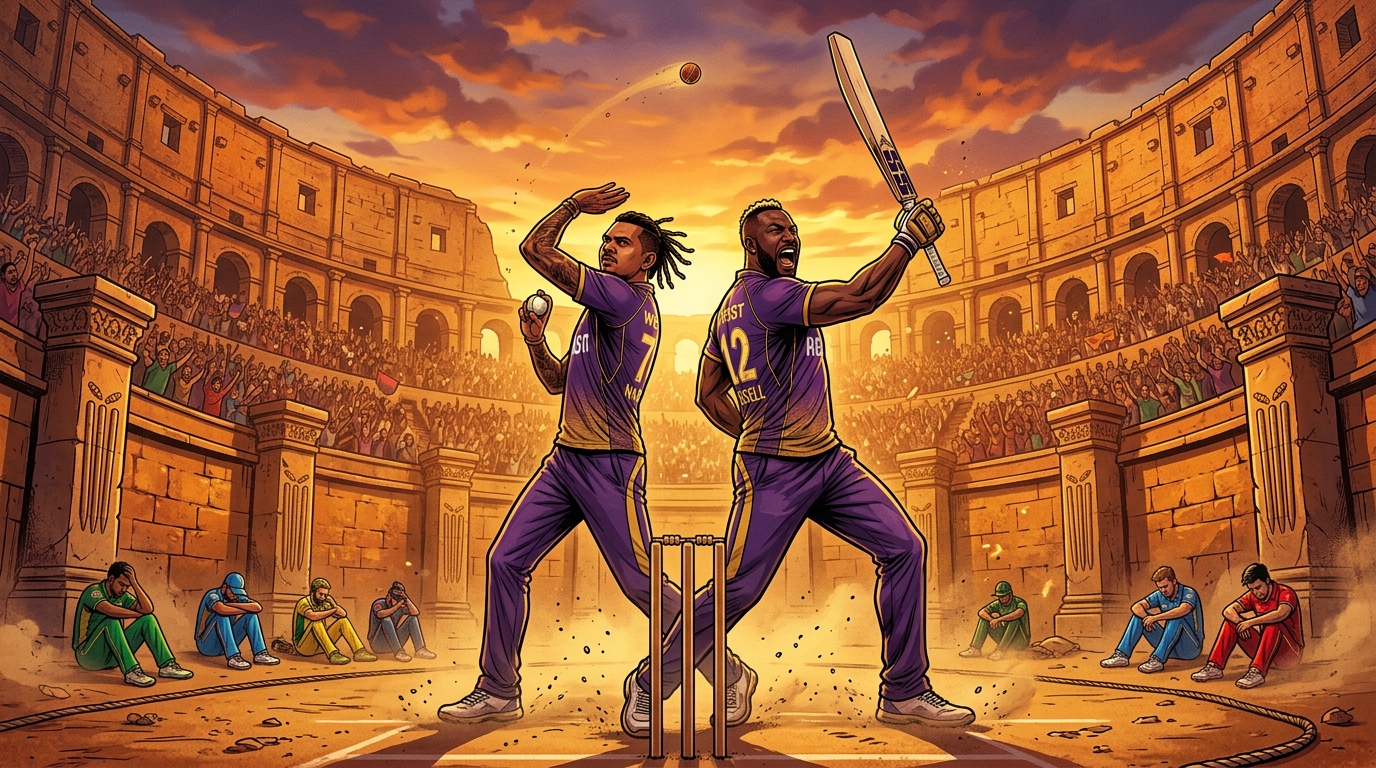 Narine and Russell conquer the colosseum